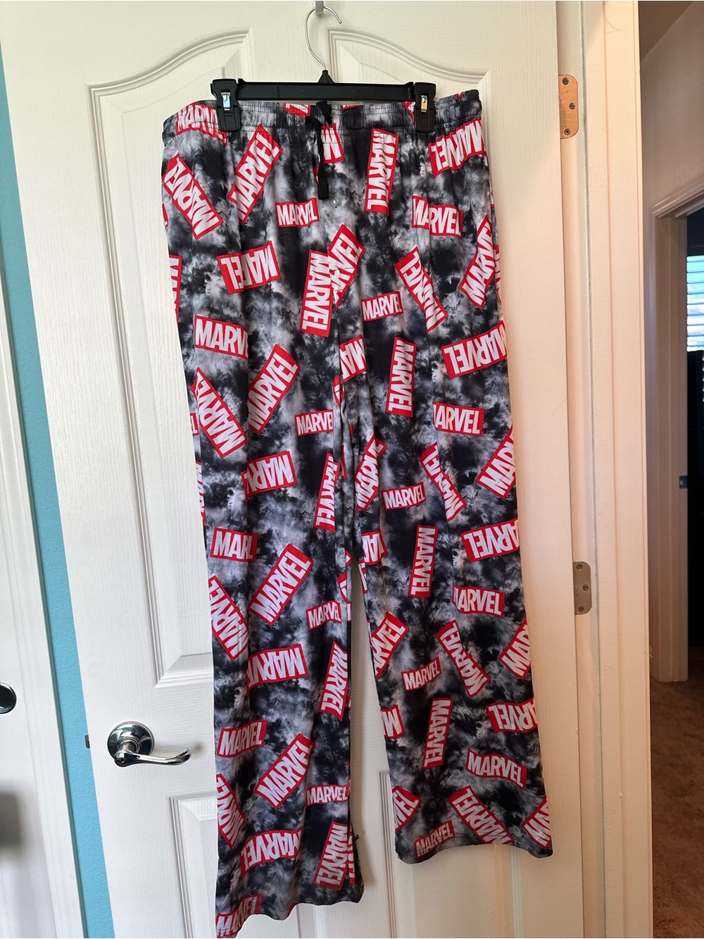Marvel Logo Print Lounge Pants / Pajama Pants XXL